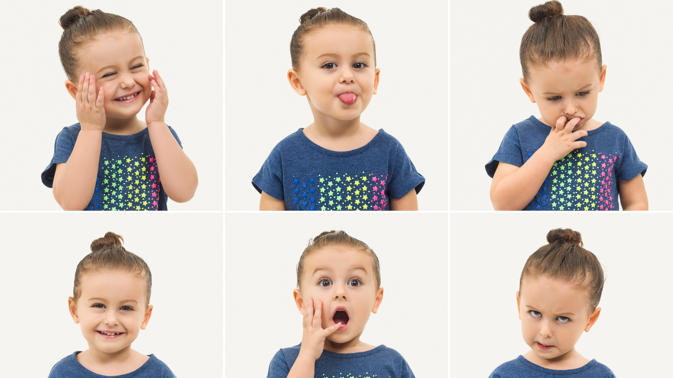 Kinder bewegen Zunge, Lippen, Mund, Mundmotorik